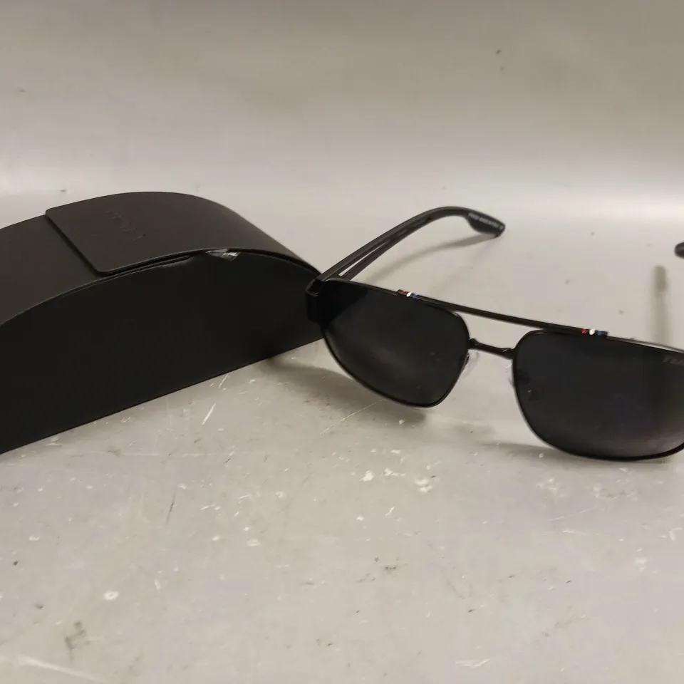 PRADA ROSSA BLACK FRAMED SUNGLASSES 