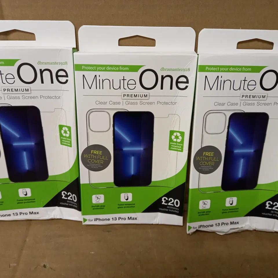 MINUTE ONE CLEAR CASE FOR IPHONE 13 PRO MAX