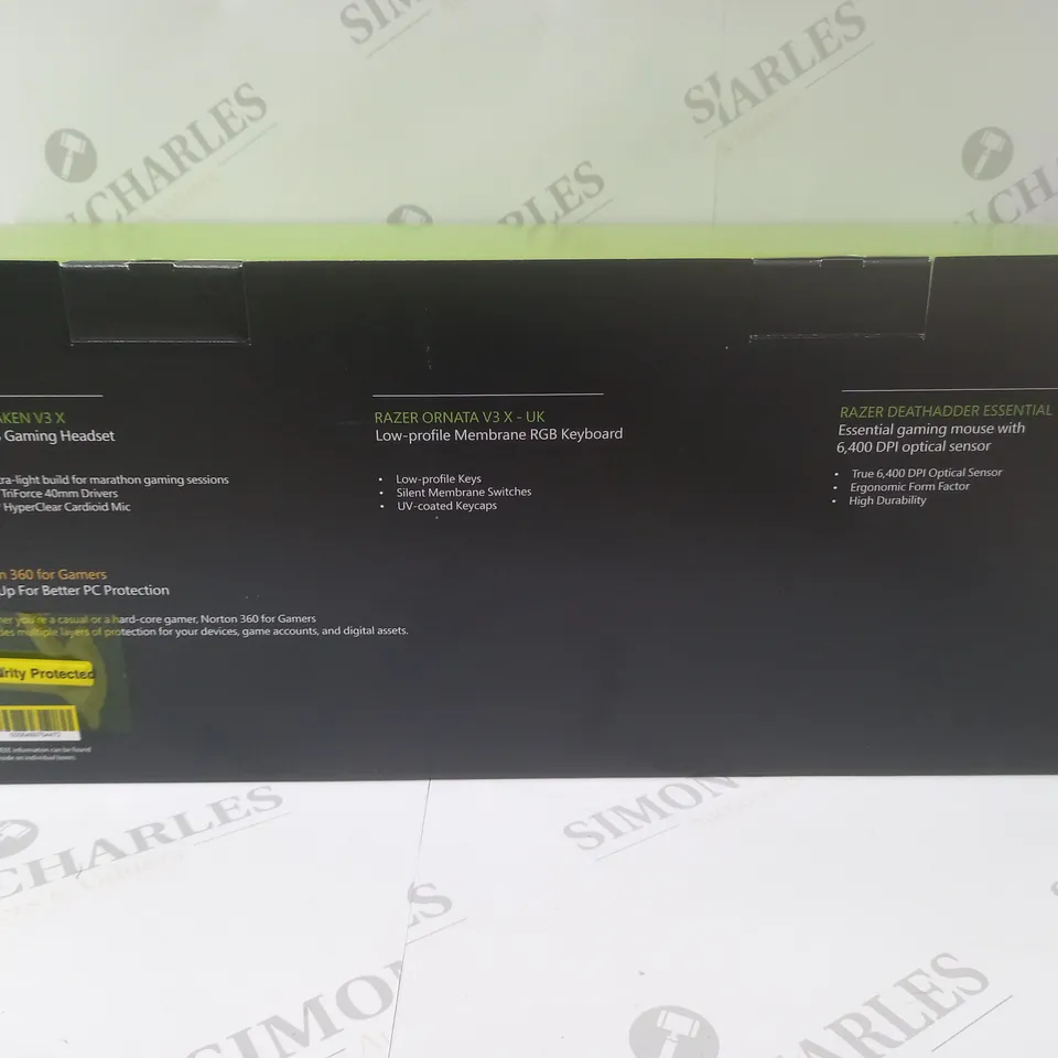 BRAND NEW BOXED RAZER GAMING BUNDLE 3 IN 1 TO INCLUDE - GAMING HEADSET, MEMBRANE RGB KEYBOARD AND ESSENTIAL GAMING MOUSE