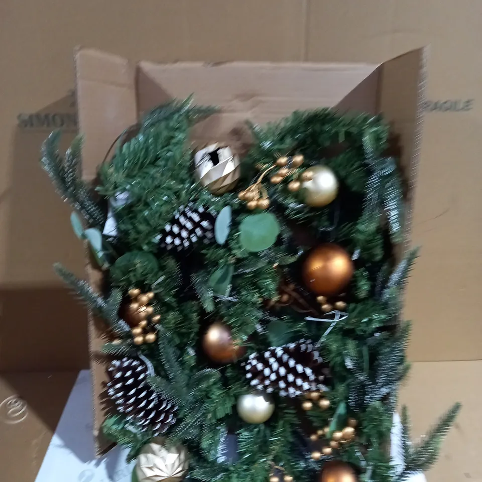 6FT COPPER AND GOLD PRE LIT GARLAND RRP £29.99