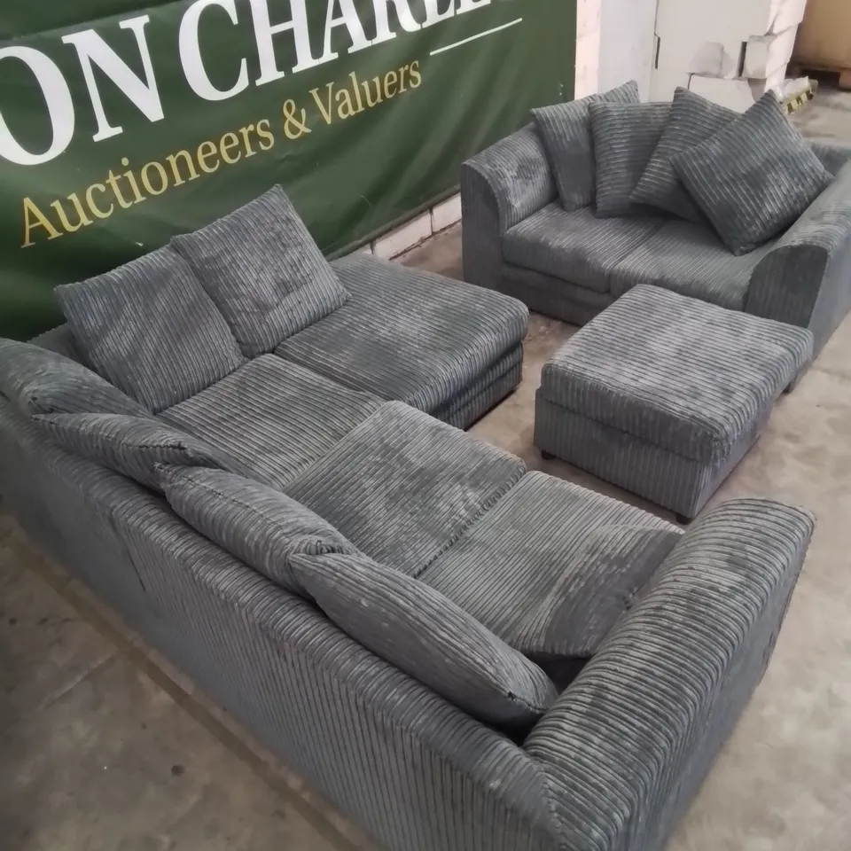 QUALITY DESIGNER DARCEY DESIGN 3 PIECE LIVING ROOM/LOUNGE SET