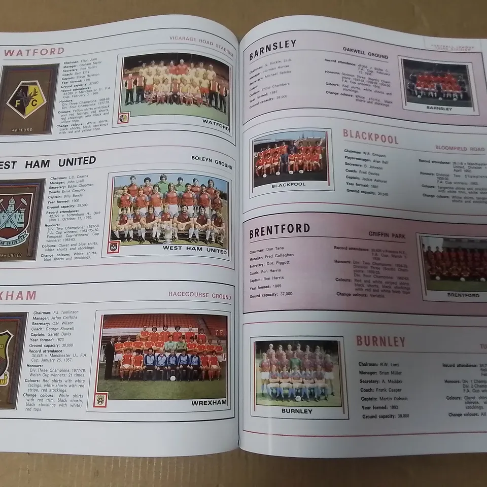 PANINI UK FOOTBALL STICKER COLLECTIONS 1978-1985