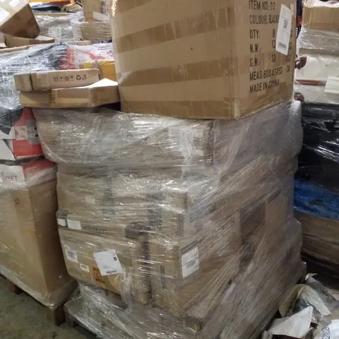 PALLET CONTAINING ASSORTED PRODUCTS INCLUDING CAT TREE, FLOATING SHELF, DRESSING MIRROR, GARMENT RACK & PATIO UMBRELLA