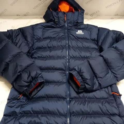 MENS MOUNTAIN EQUITMENT ZIPPED PUFFER COAT SIZE L