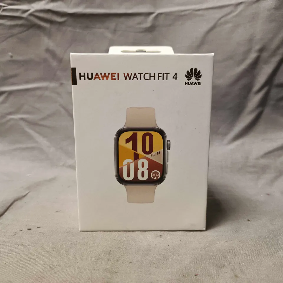 HUAWEI WATCH FIT 4 SMARTWATCH – BOXED, WHITE STRAP