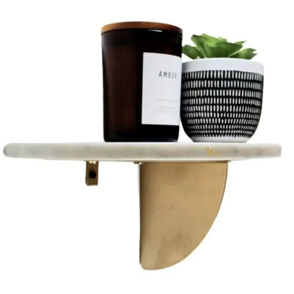 BOXED FLOATING SHELVES FOR WALL DELUXE MARBLE TOP BOOK SHELVES WALL SHELF (1 BOX)