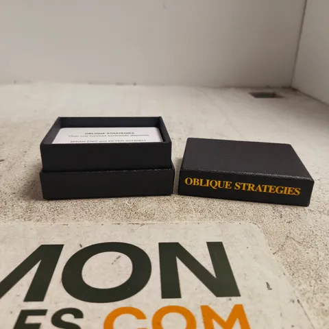 OBLIQUE STRATEGIES CARD SET BRIAN ENO PETER SCHMIDT 