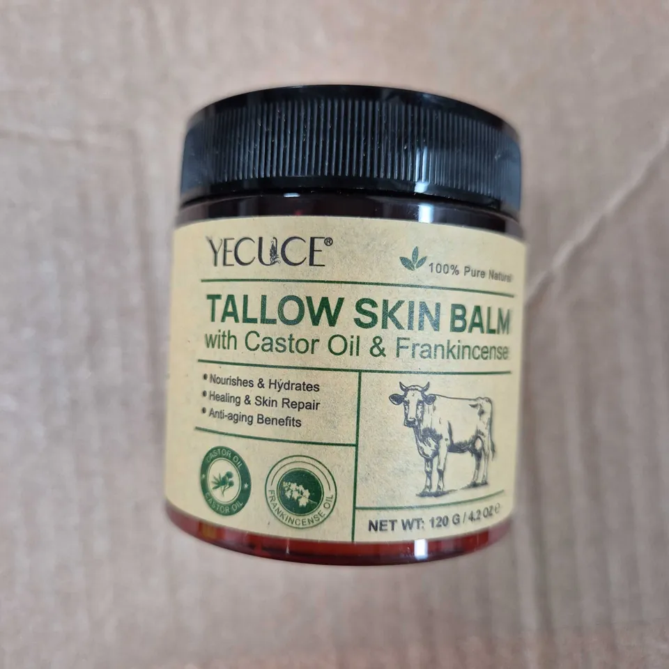 YECUCE TALLOW SKIN BALM WITH CASTOR OIL & FRANKINCENSE – 120 G