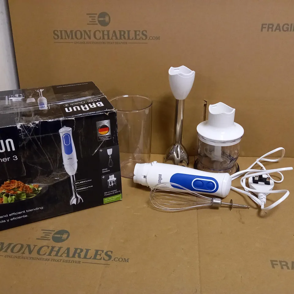 BRAUN MQ3025 SPAGHETTI HAND BLENDER 