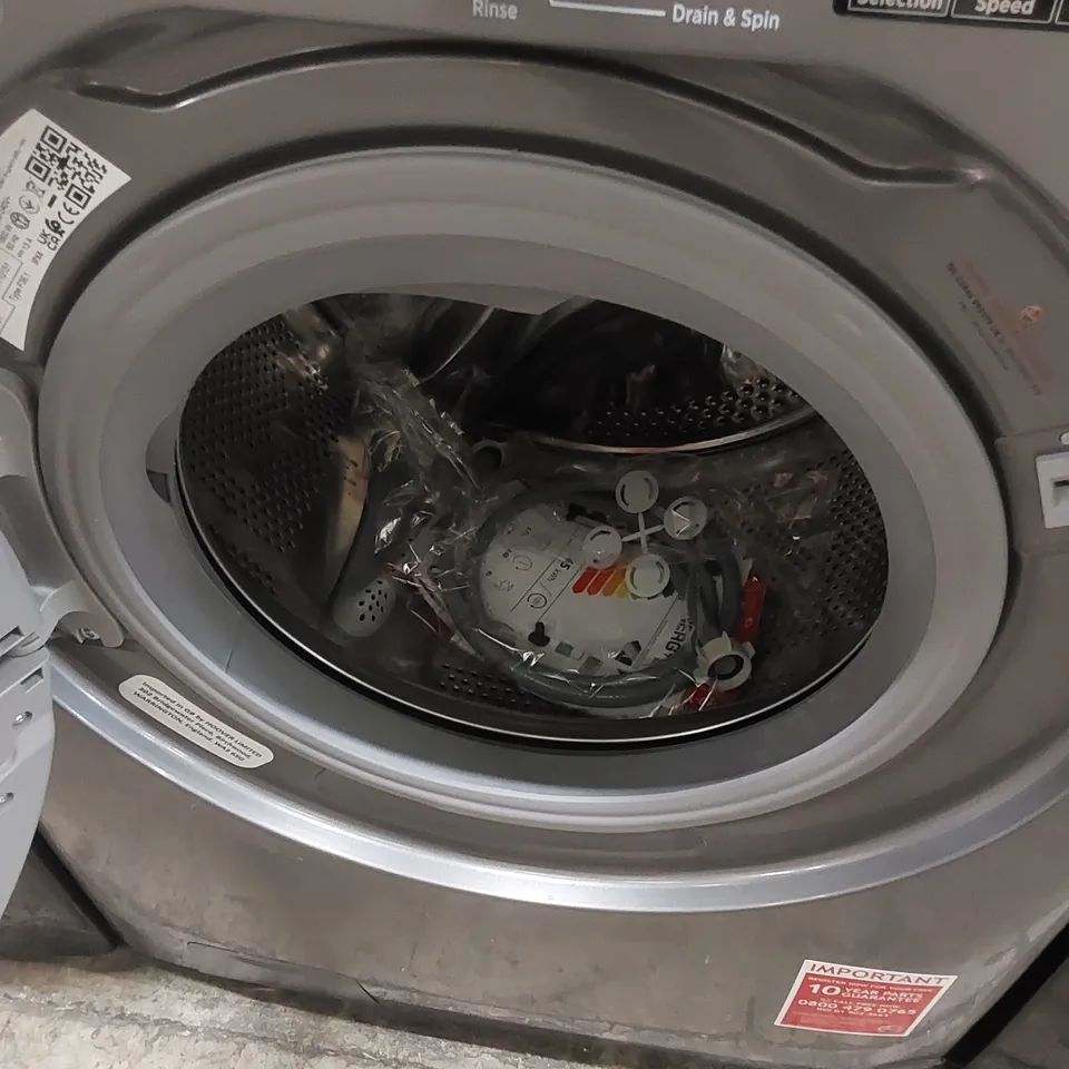 HOOVER 9KG WASHING MACHINE IN GREY, MODEL: H3WPS496TAMBR680