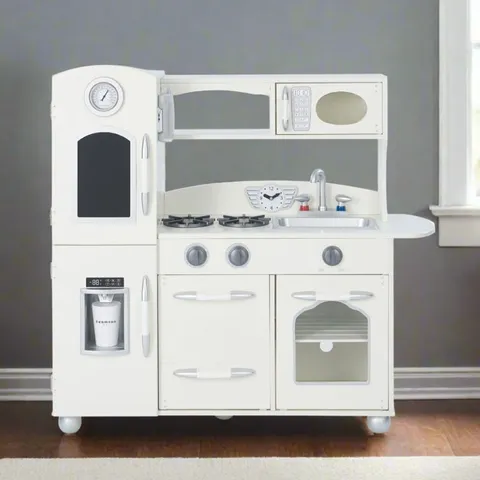 BOXED TEAMSON KIDS LITTLE CHEF WESTCHESTER IVORY RETRO KITCHEN PLAY SET (1 BOX)