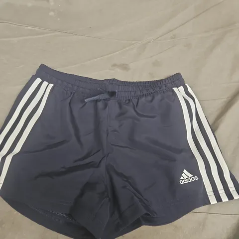 ADIDAS KIDS SHORTS NAVY β THREE STRIPES 11-12 YEARS