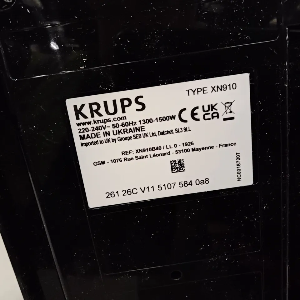 BOXED KRUPS NESPRESSO VERTUO NEXT COFFEE MACHINE (XN910)