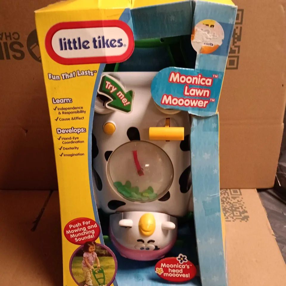 LITTLE TIKES MOONICA LAWN MOOOVER - PLAY LAWN MOWER TOY 