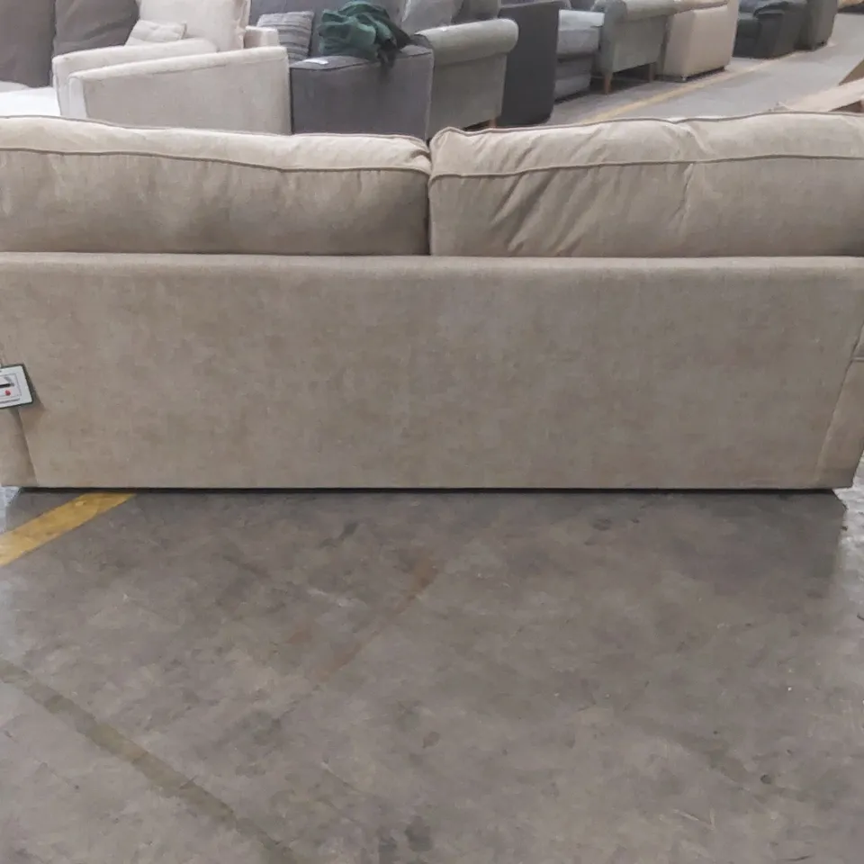 QUALITY DESIGNER FABRIC UPHOLSTERED 4 SEATER SOFA