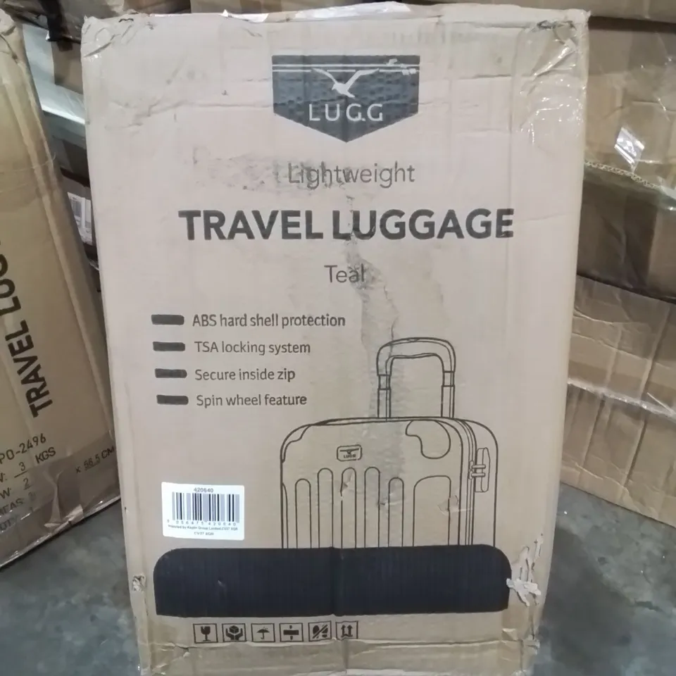 BOXED LUGG LIGHTWEIGHT TRAVEL LUGGAGE SUITCASE