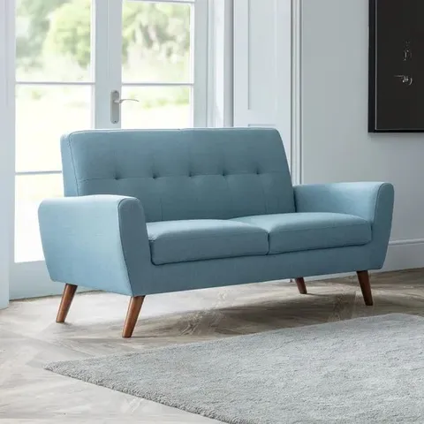 BOXED JULIAN BOWEN MONZA 3 SEATER SOFA - BLUE (1 BOX)