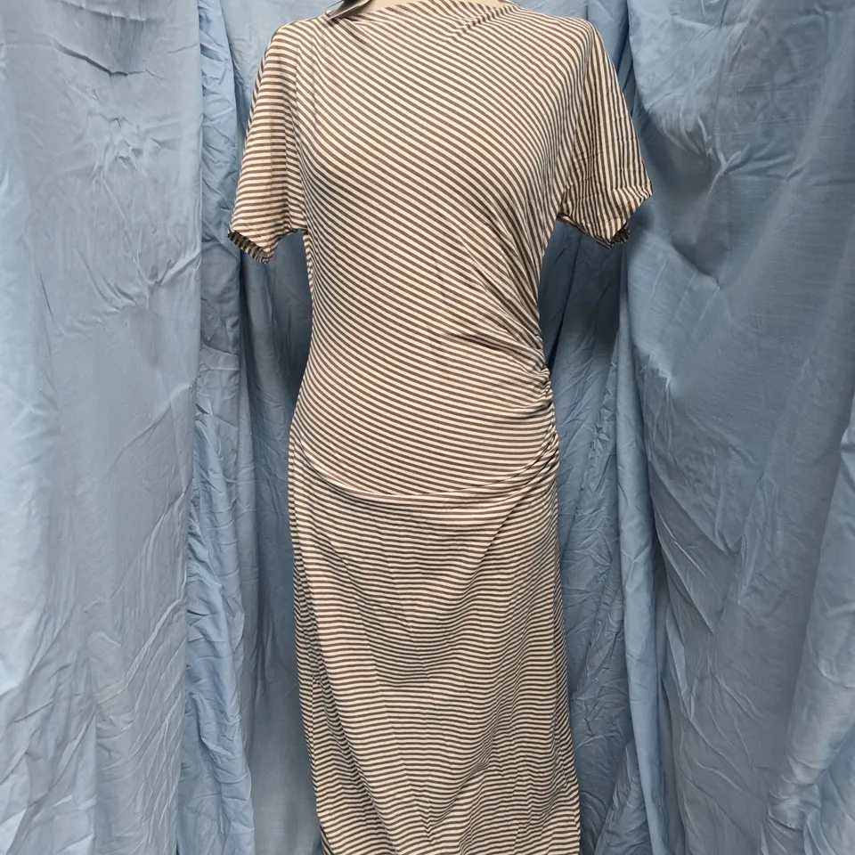 NOBODY'S CHILD NELLIE MIDI DRESS IN CREAM SIZE UK 8