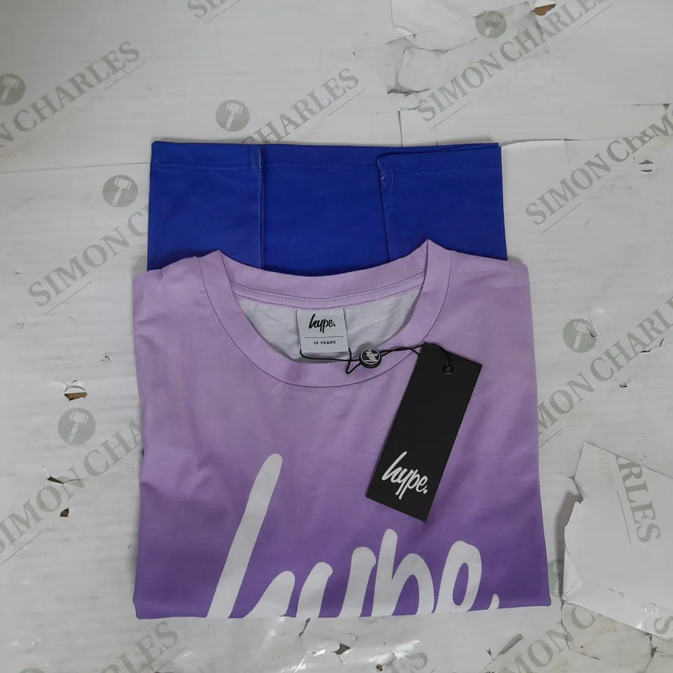 HYPE GIRLS DIGITAL FADE TSHIRT IN PURPLE SIZE 13YRS