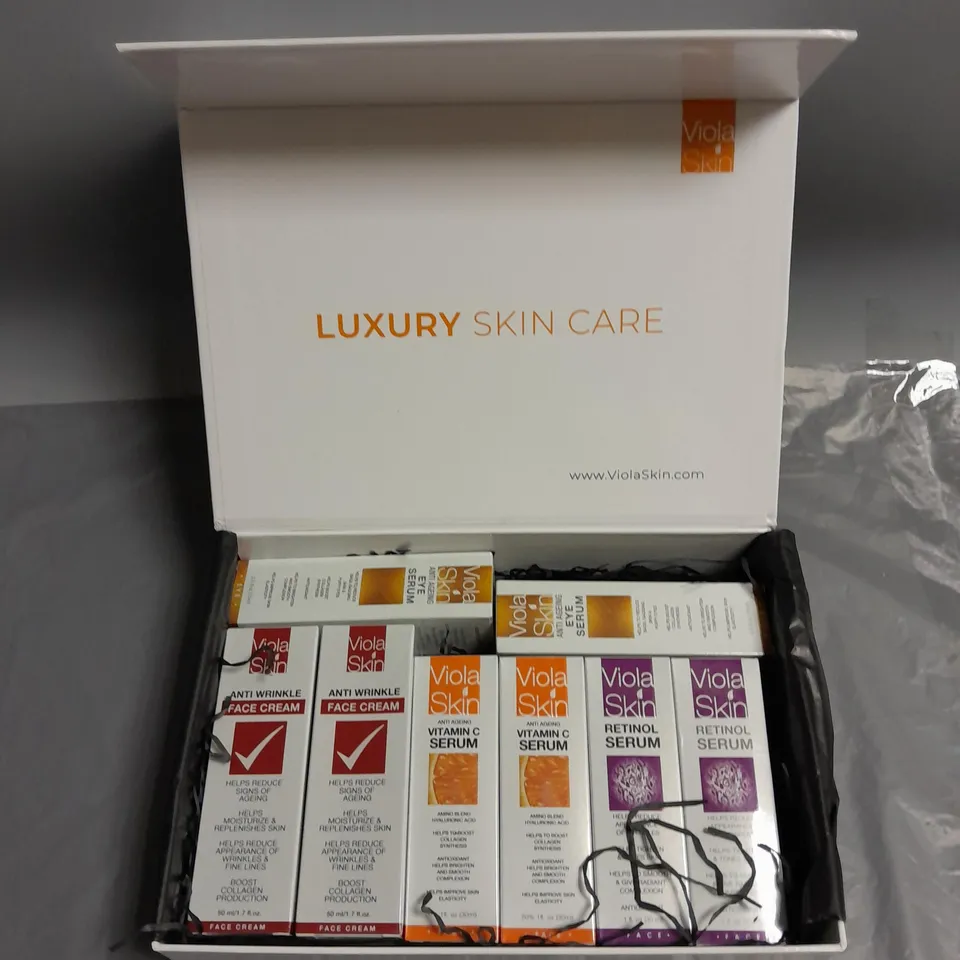 BOXED VIOLA SKIN LUXURY SKINCARE SERUM COLLECTION