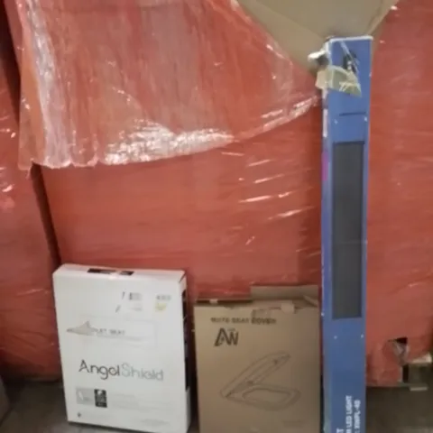 PALLET OF ASSORTED HOUSEHOLD GOODS AND PRODUCTS TO INCLUDE;TOILET SEAT,TOILET SEAT COVER,LED AQUARIUM LIGHT