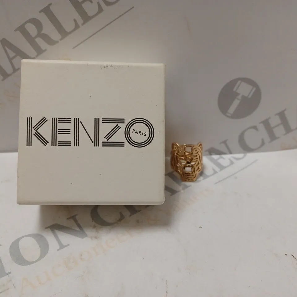 BOXED KENZO PARIS ROSE GOLD RING 