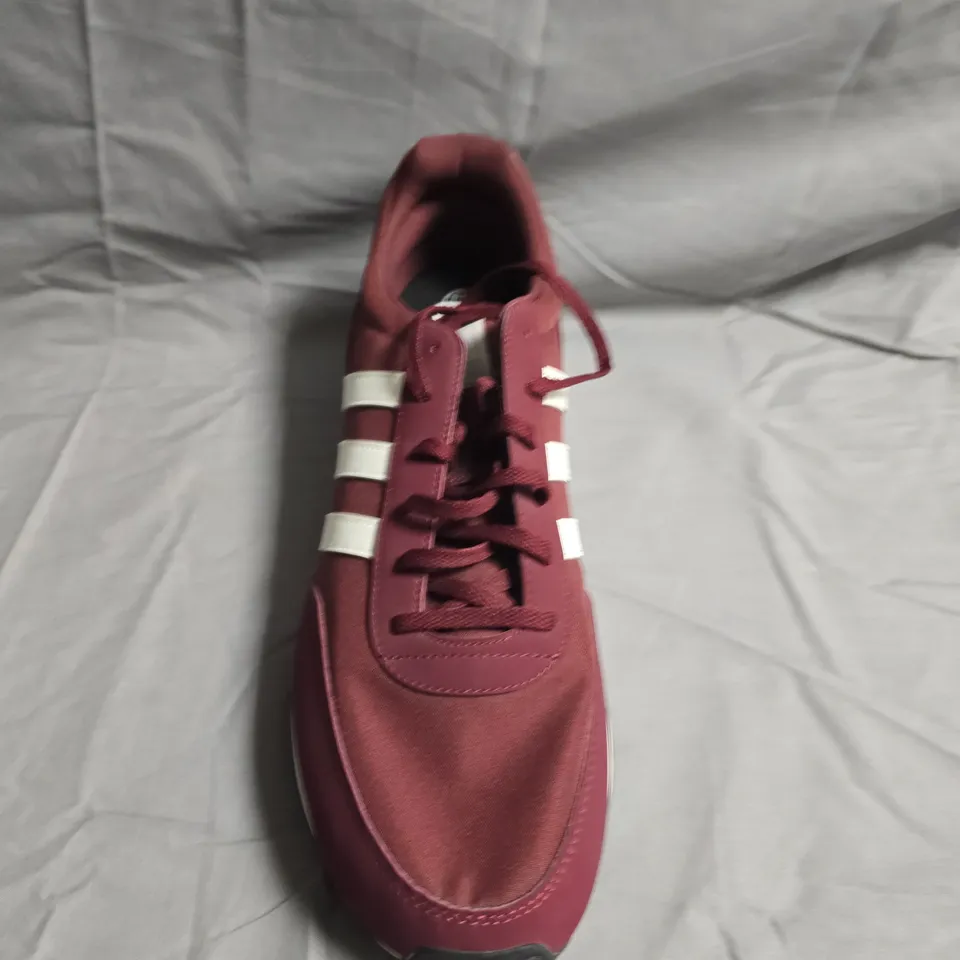 UNBOXED PAIR OF ADDIAS RUN 60'S TRAINERS - UK SIZE 12
