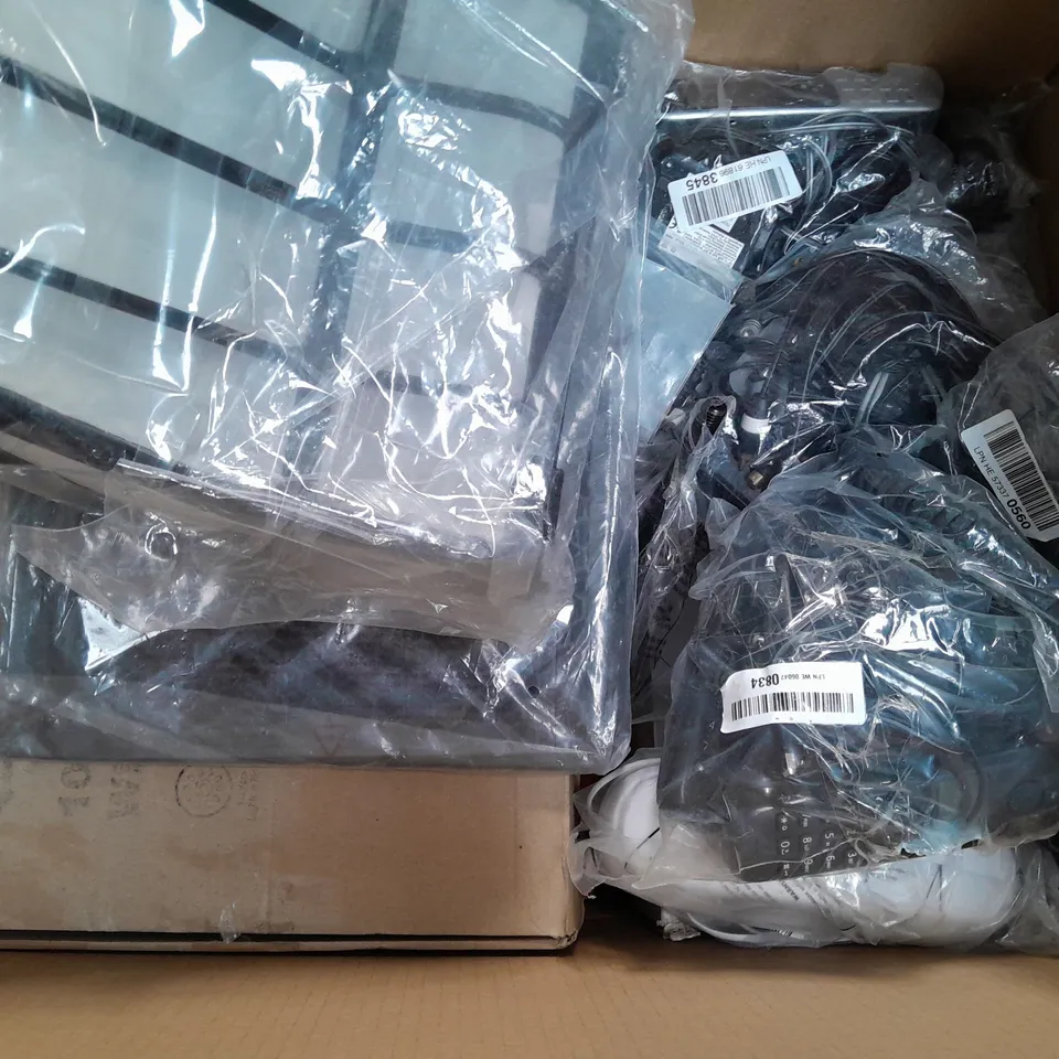 BOX OF APPROXIMATELY 8 ASSORTED HOUSEHOLD ITEMS TO INCLUDE RADIUS ANGEL CORDED EASY TO USE TELEPHONE, ETC - COLLECTION ONLY