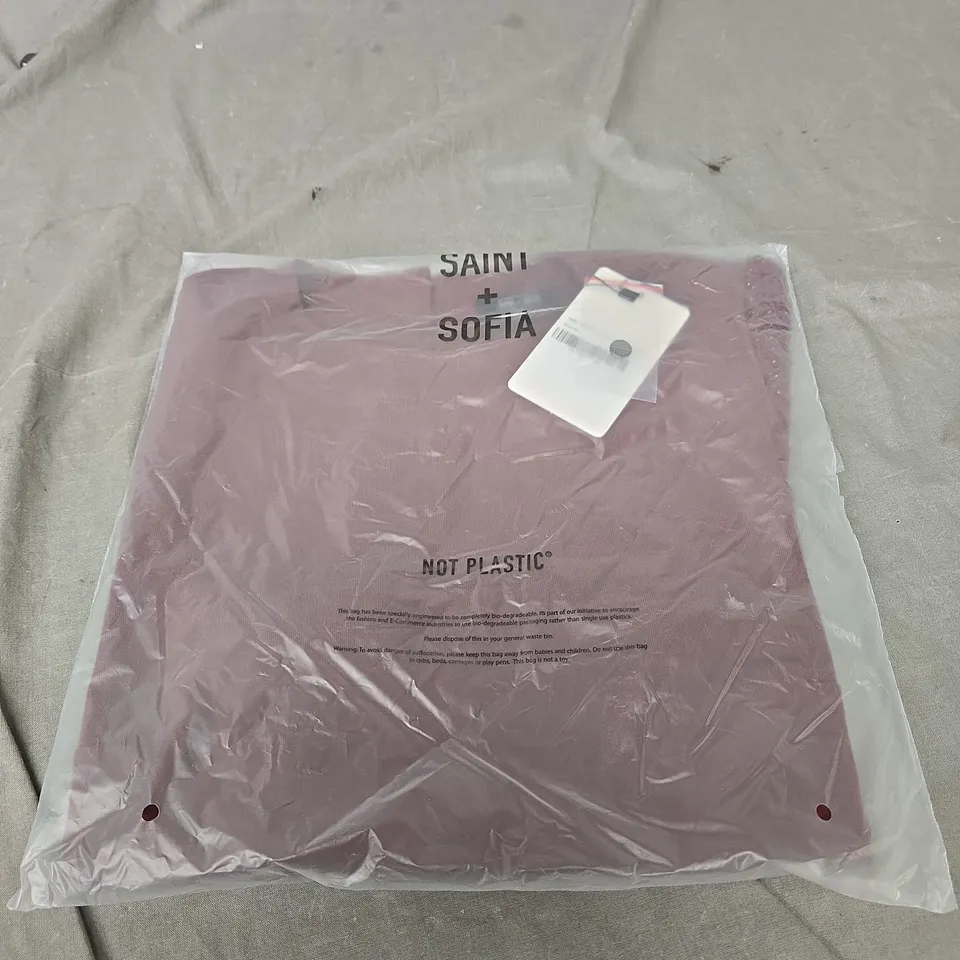 SAINT + SOFIA TAYLOR CONTRAST TEE SIZE 12