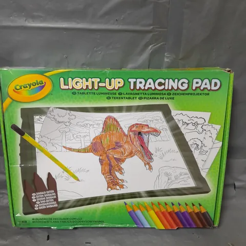 BOXED CRAYOLA DINOSAUR LIGHT-UP TRACING PAD