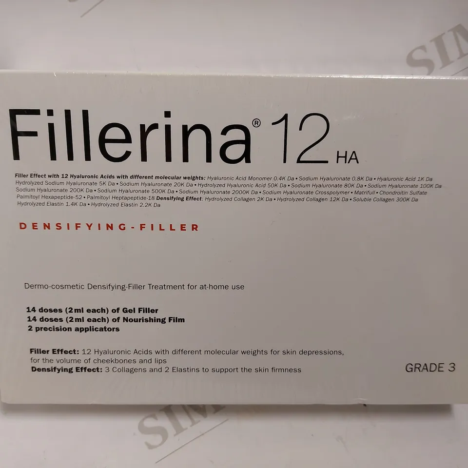 SEALED FILLERINA 12HA GRADE 3 GEL FILLER AND NOURISHING FILM
