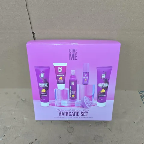 BOXED GIVE ME MANGO & PASSIONFRUIT HAIRCARE SET