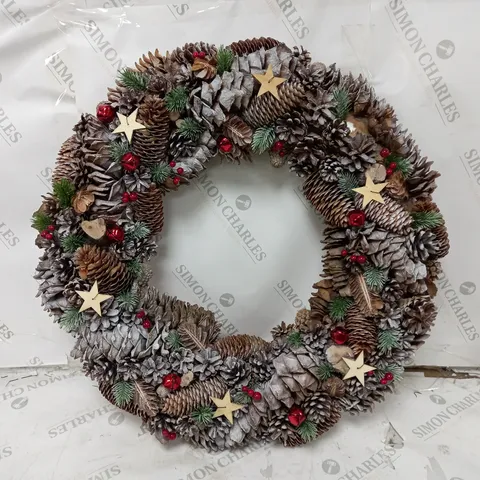 THREE KINGS 60 CM FROSTSTAR CHRISTMAS WREATH