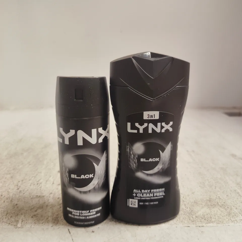 LYNX BLACK 3-IN-1 BODY SPRAY & BODY WASH DUO – 150ML + 225ML (BOXED)