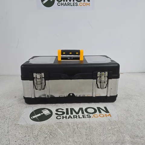 TOOLBOX CASE WITH ALUMINIUM EDGES – BLACK & SILVER UNBOXED