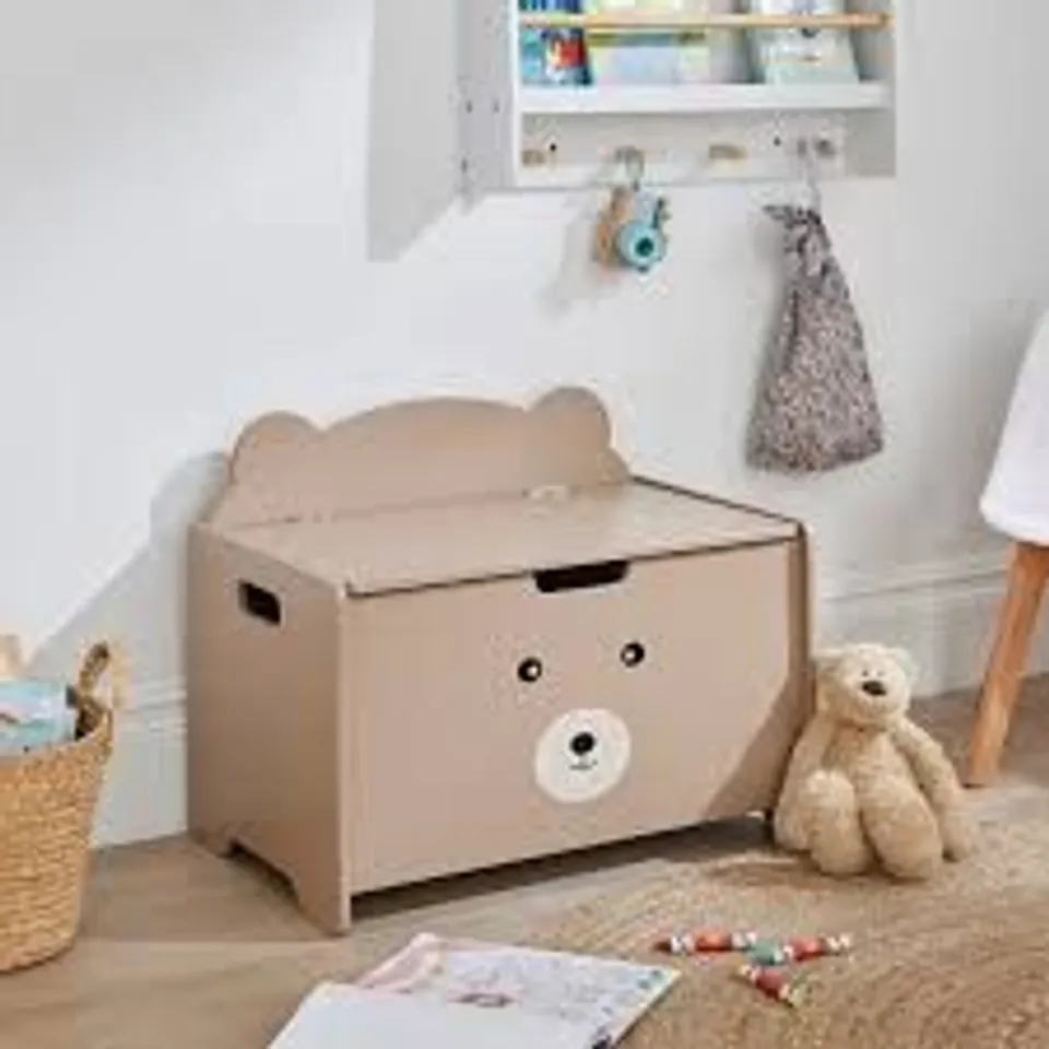 BOXED KIDS BEAR TOY BOX
