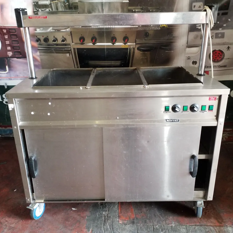 MOFFAT 3 SECTION BAIN MARIE/HOT CUPBOARD UNIT