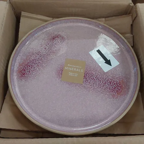 BOXED SET OF 4 PORTMEIRION MINERALS DINNER PLATE