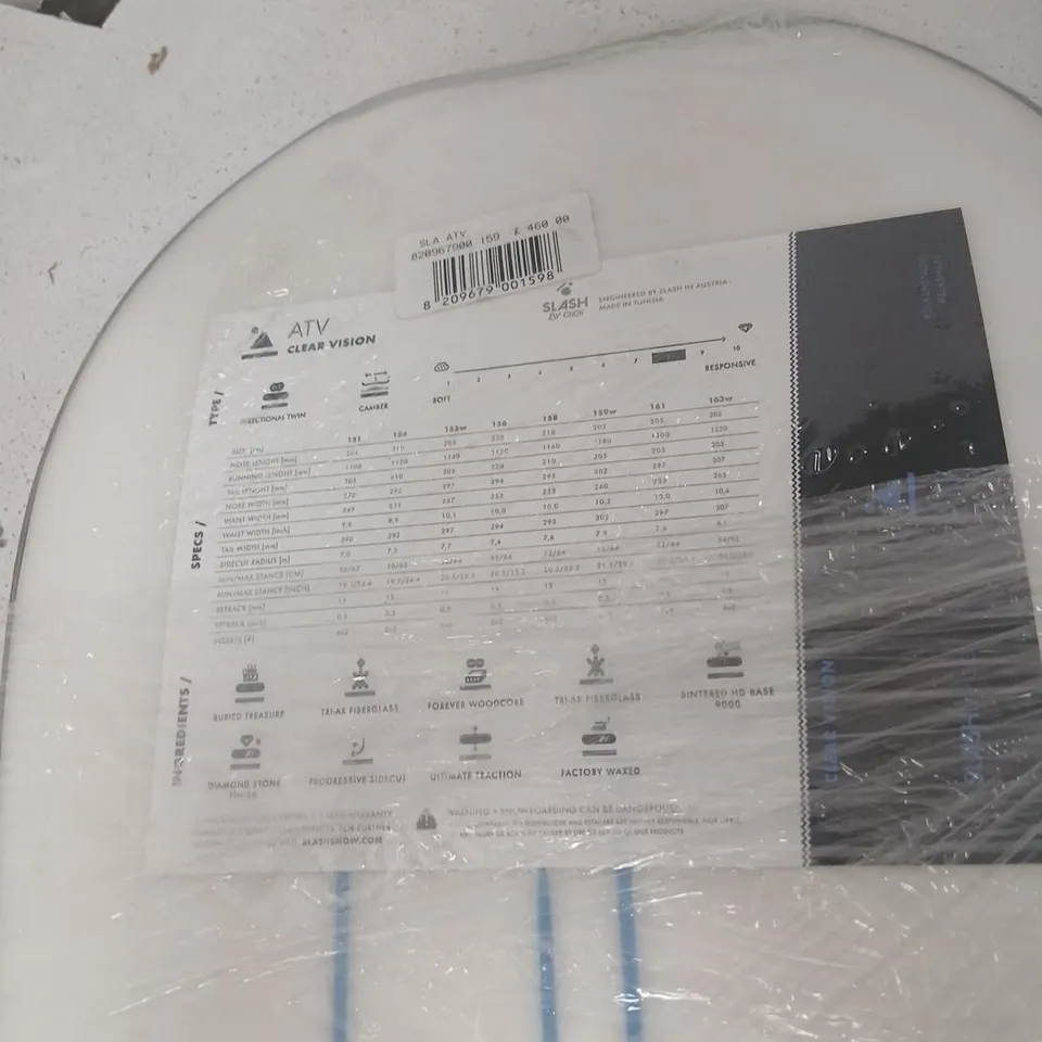 SLASH BY GIGI ATV SNOWBOARD 159 CM – NEW IN PACKAGING