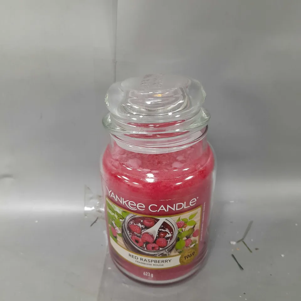YANKEE CANDLE LARGE RED RASPBERRY CANDLE