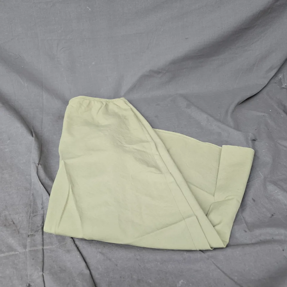 UNIQLO LINEN BLEND SKIRT IN GREEN SIZE S