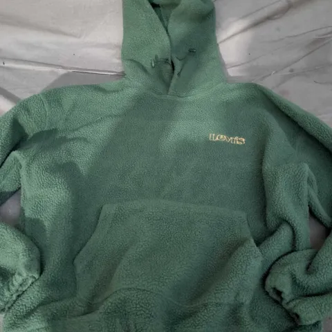 LEVI'S GREEN FLEECE HOODIE – RELAXED FIT, SIZE M (MEN'S)