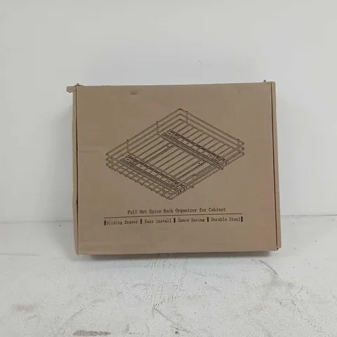 PULL OUT SPICE RACK ORGANISER FOR CABINET BOXED
