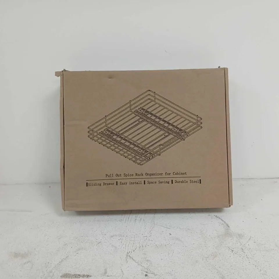 PULL OUT SPICE RACK ORGANISER FOR CABINET BOXED