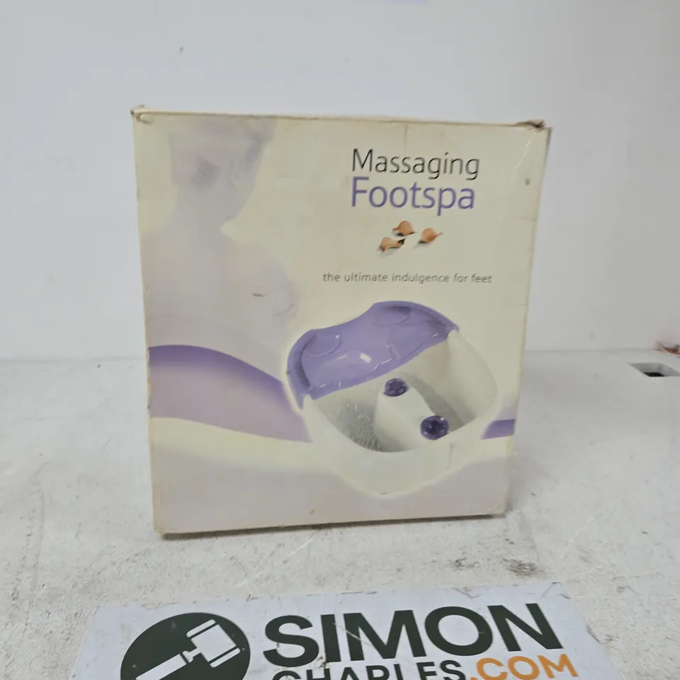 MASSAGING FOOTSPA DEVICE – PURPLE (BOXED)