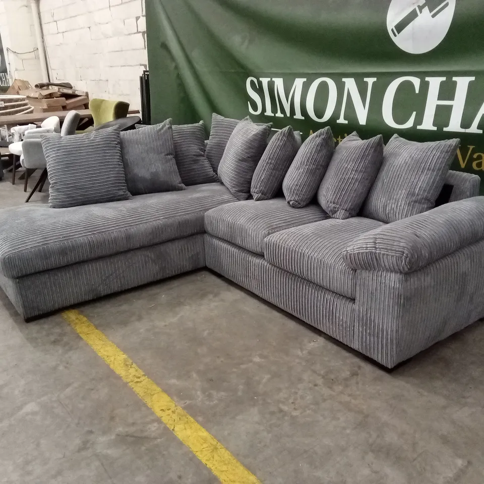 AMALFI LEFT HAND SCATTER BACK FABRIC CORNER CHAISE SOFA RRP £999