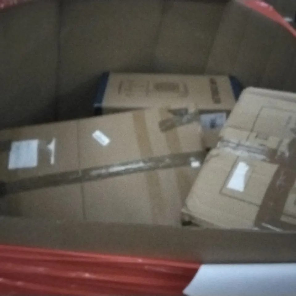 PALLET OF ASSORTED PRODUCTS TO INCLUDE; AIR COOLER, SECURITY LOCK BOX AND COFFEE TABLE