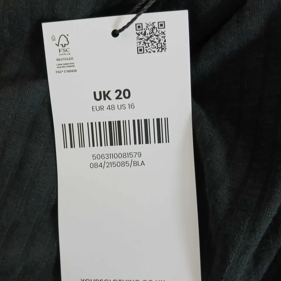 LIMITED COLLECTION BLACK DRESS SIZE UK 20