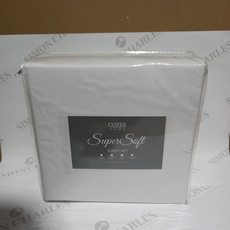COZEE HOME SUPERSOFT SHEET SET - SUPERKING