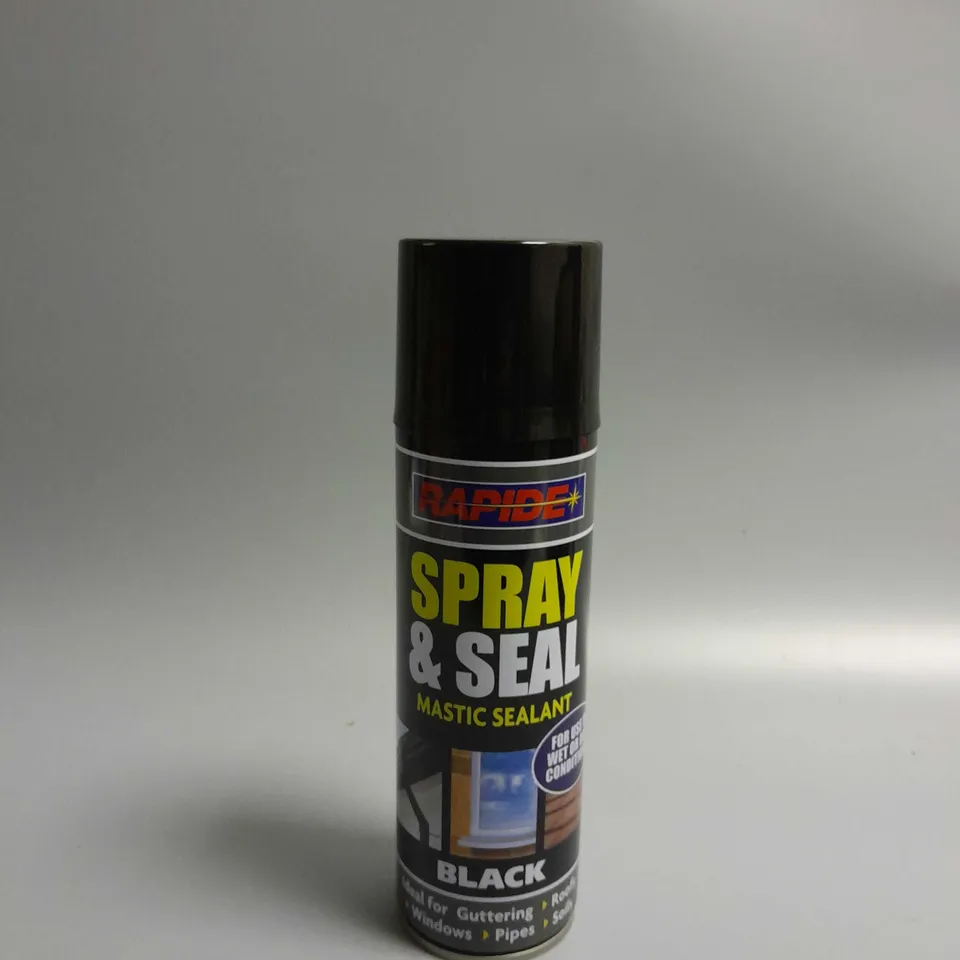APPROXIMATELY 24 RAPIDE SPRAY & SEAL MASTIC SEALANT 300ML - BLACK